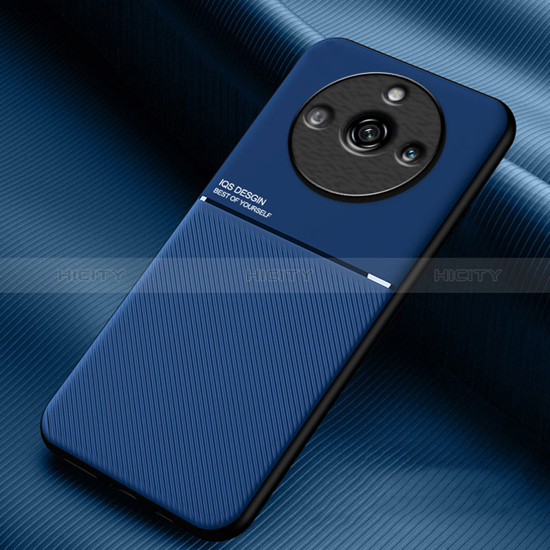 Custodia Silicone Ultra Sottile Morbida Cover con Magnetico per Realme 11 Pro 5G Blu