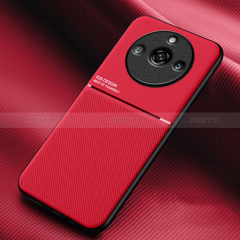 Custodia Silicone Ultra Sottile Morbida Cover con Magnetico per Realme 11 Pro 5G Rosso