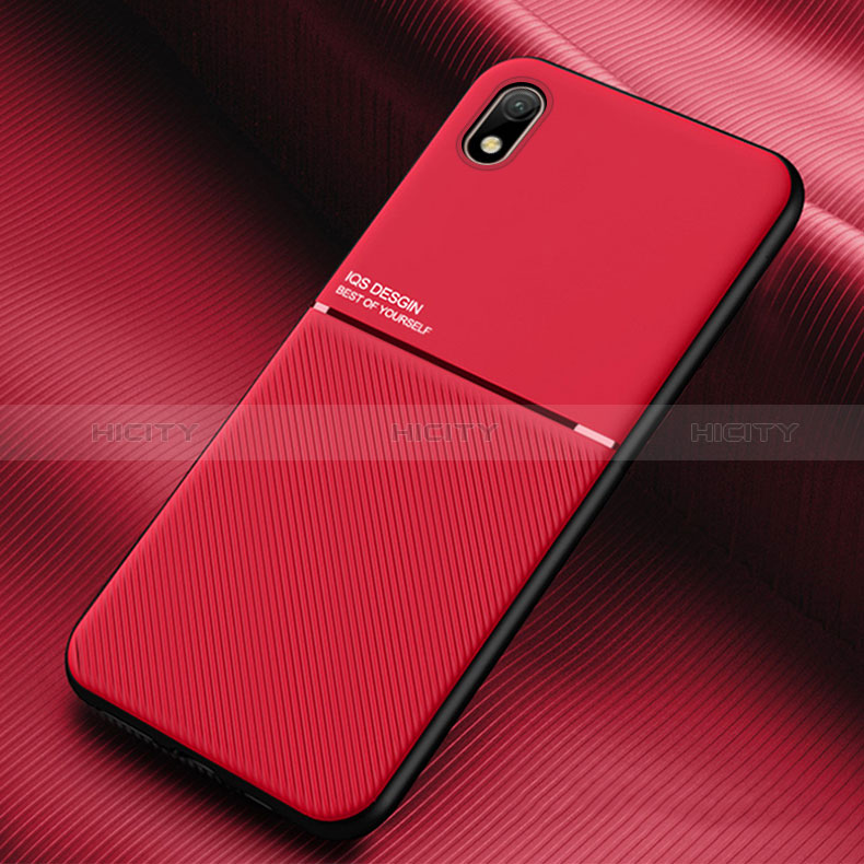 Custodia Silicone Ultra Sottile Morbida Cover con Magnetico per Samsung Galaxy A01 Core Rosso