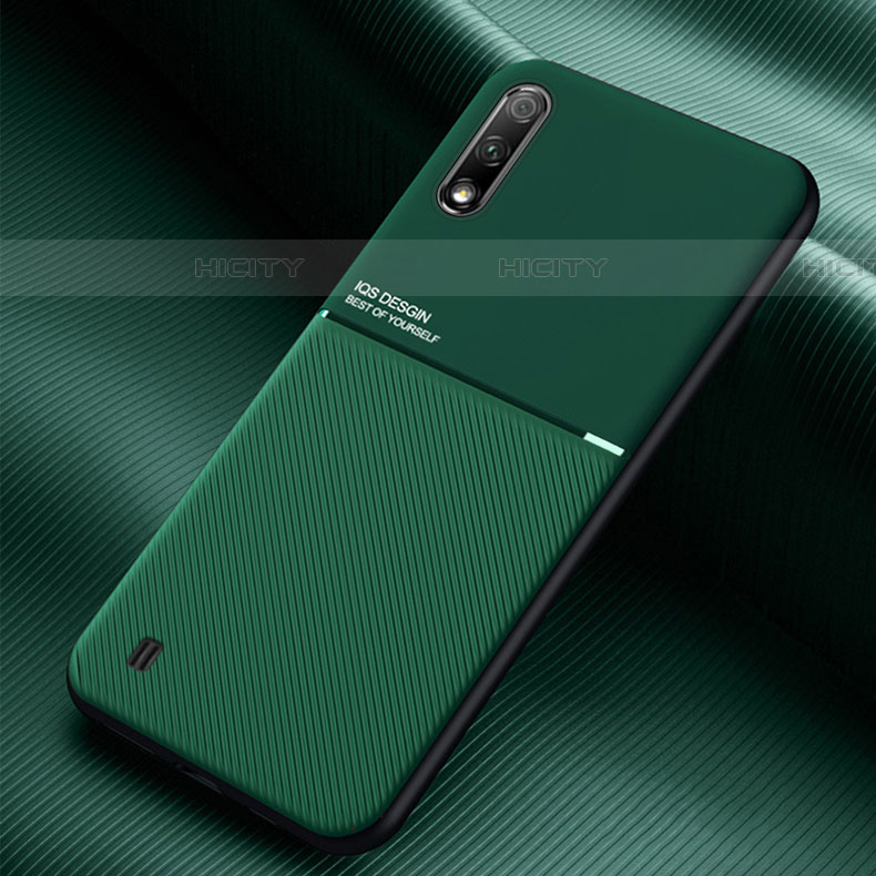 Custodia Silicone Ultra Sottile Morbida Cover con Magnetico per Samsung Galaxy A01 SM-A015 Verde