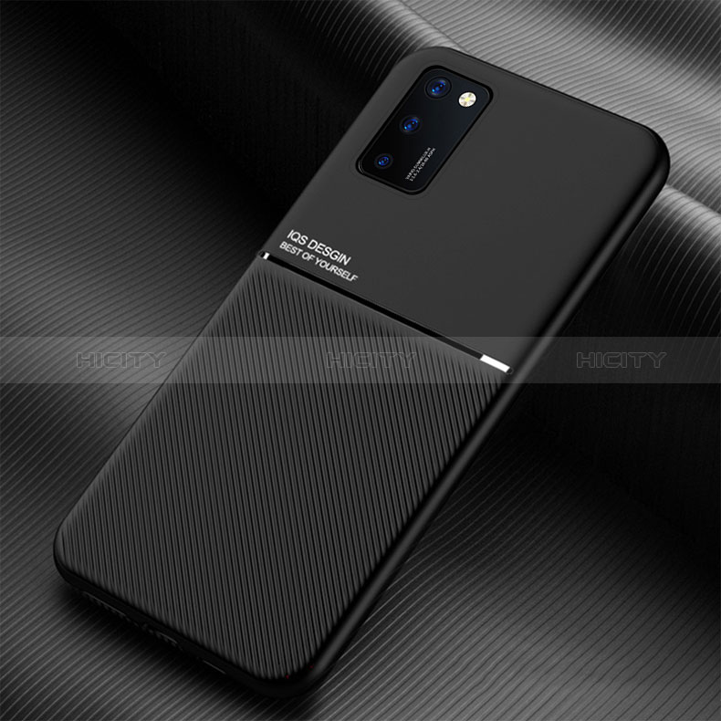 Custodia Silicone Ultra Sottile Morbida Cover con Magnetico per Samsung Galaxy A02s Nero