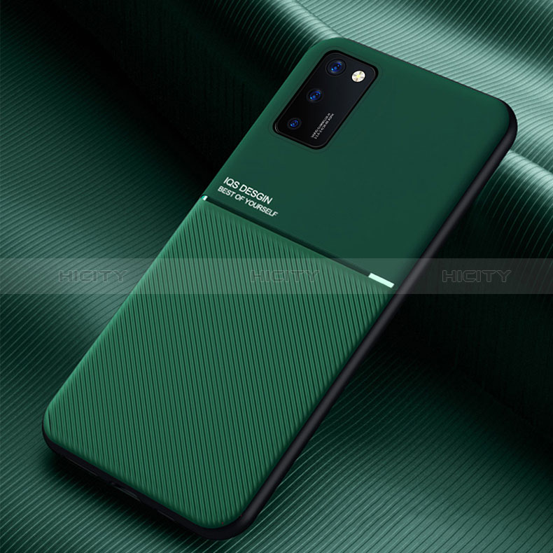 Custodia Silicone Ultra Sottile Morbida Cover con Magnetico per Samsung Galaxy A02s Verde