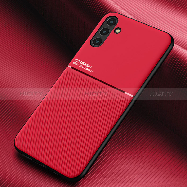 Custodia Silicone Ultra Sottile Morbida Cover con Magnetico per Samsung Galaxy A04s Rosso