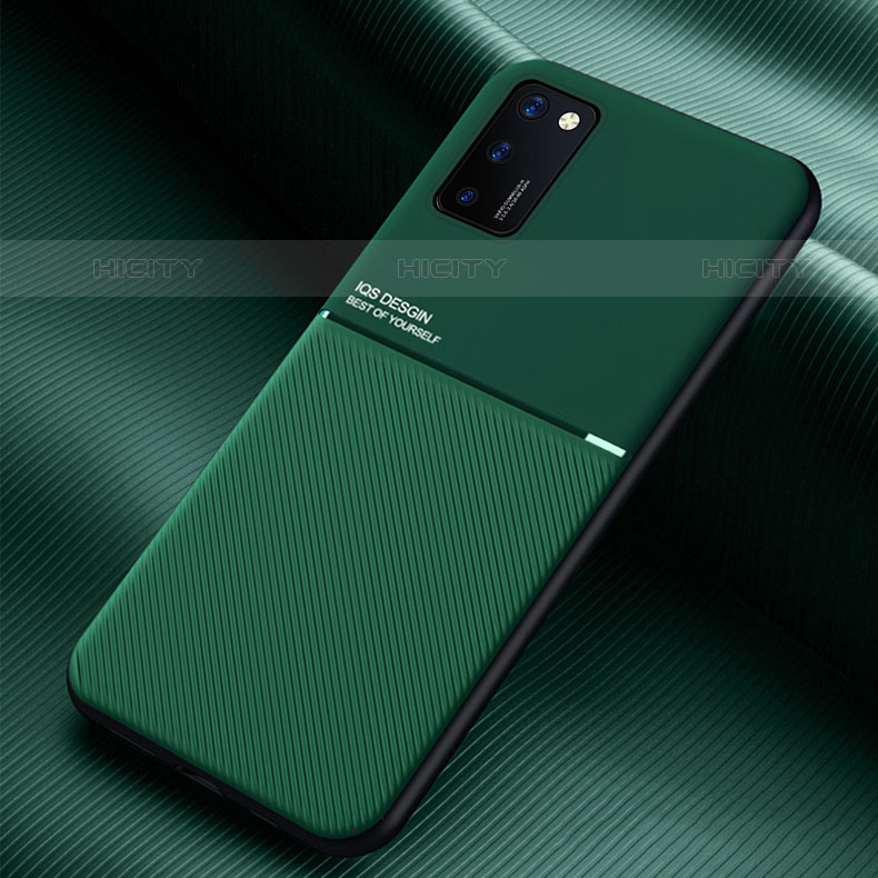 Custodia Silicone Ultra Sottile Morbida Cover con Magnetico per Samsung Galaxy M02s Verde