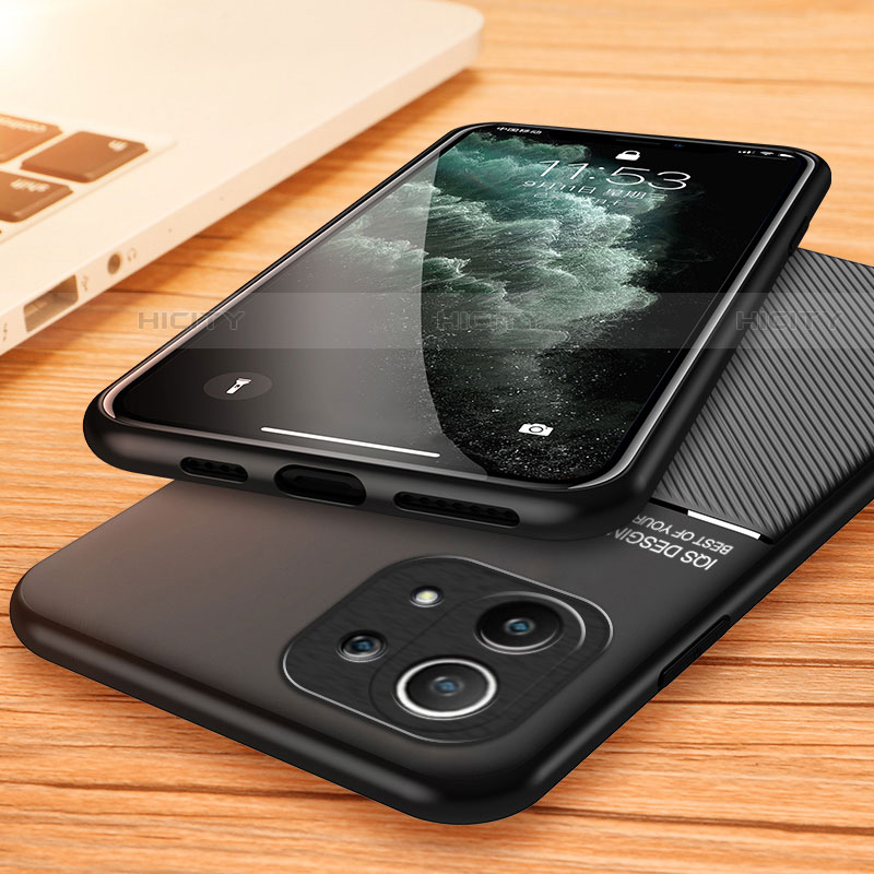 Custodia Silicone Ultra Sottile Morbida Cover con Magnetico per Xiaomi Mi 11 Lite 4G