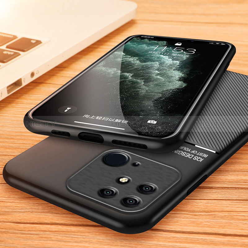 Custodia Silicone Ultra Sottile Morbida Cover con Magnetico per Xiaomi Redmi 10C 4G
