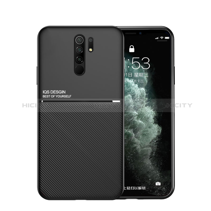 Custodia Silicone Ultra Sottile Morbida Cover con Magnetico per Xiaomi Redmi 9