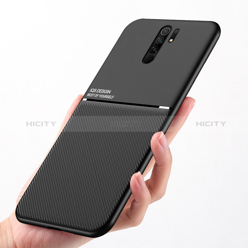 Custodia Silicone Ultra Sottile Morbida Cover con Magnetico per Xiaomi Redmi 9