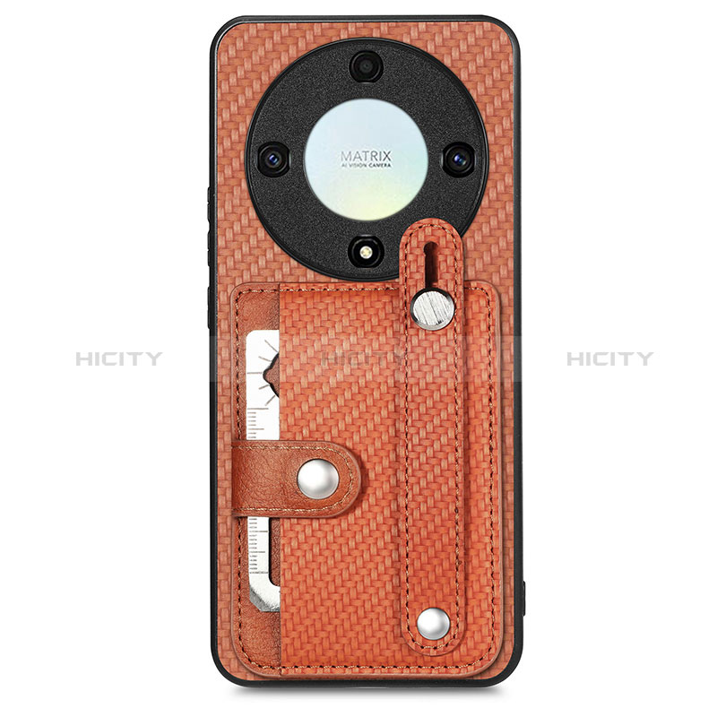 Custodia Silicone Ultra Sottile Morbida Cover con Magnetico S01D per Huawei Honor Magic5 Lite 5G