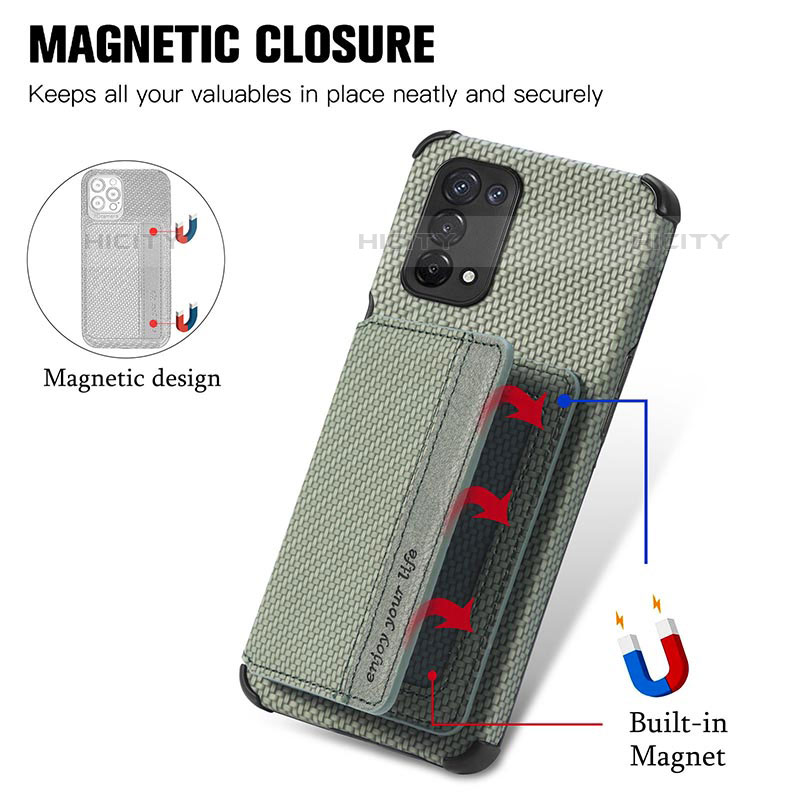 Custodia Silicone Ultra Sottile Morbida Cover con Magnetico S01D per OnePlus Nord N200 5G
