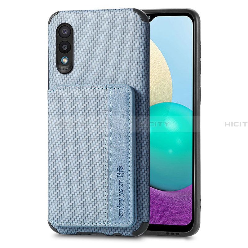 Custodia Silicone Ultra Sottile Morbida Cover con Magnetico S01D per Samsung Galaxy A02