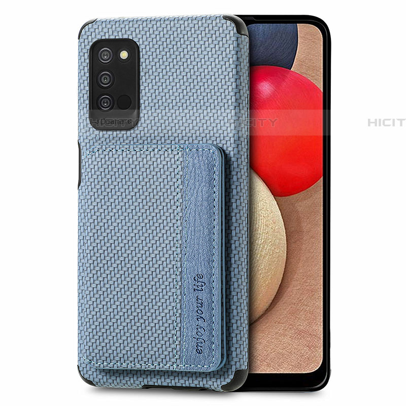Custodia Silicone Ultra Sottile Morbida Cover con Magnetico S01D per Samsung Galaxy A03s