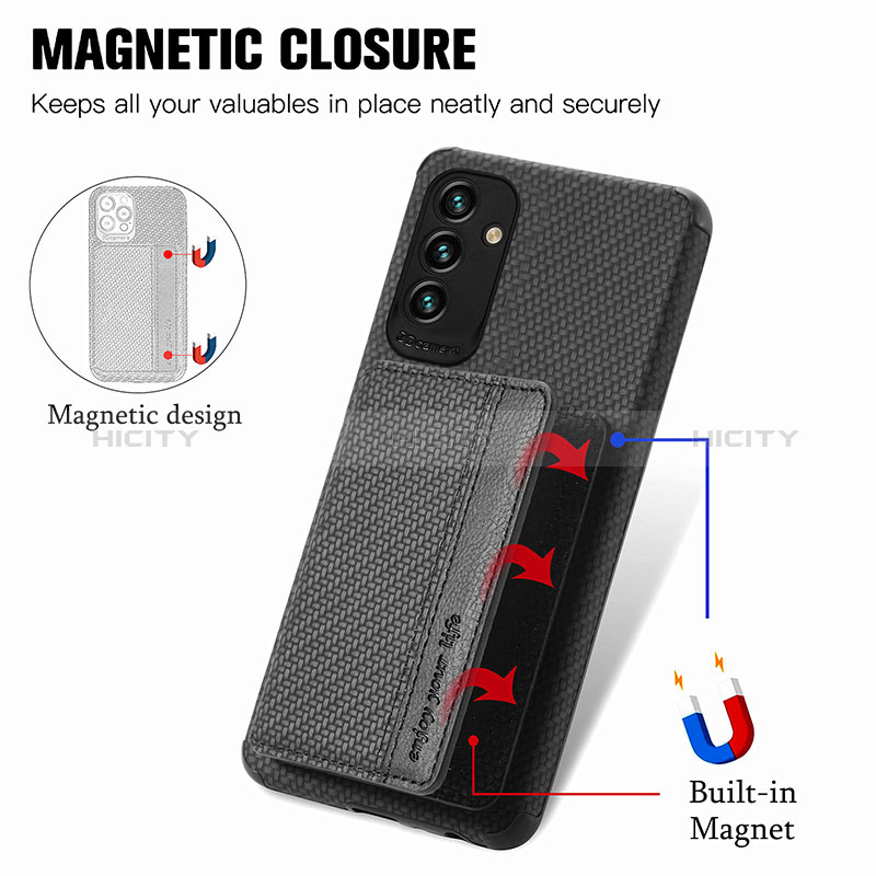 Custodia Silicone Ultra Sottile Morbida Cover con Magnetico S01D per Samsung Galaxy A04s