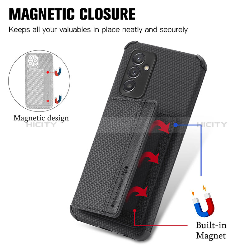 Custodia Silicone Ultra Sottile Morbida Cover con Magnetico S01D per Samsung Galaxy A15 5G