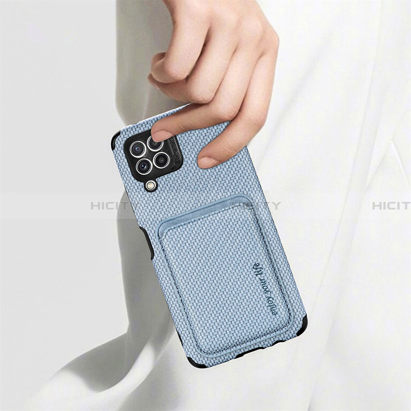 Custodia Silicone Ultra Sottile Morbida Cover con Magnetico S01D per Samsung Galaxy A22 4G