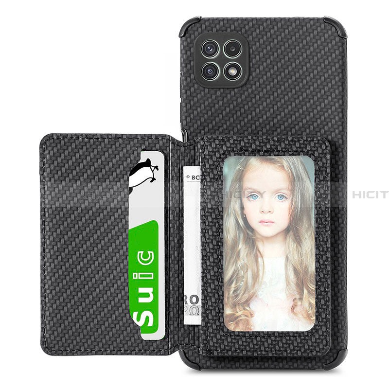 Custodia Silicone Ultra Sottile Morbida Cover con Magnetico S01D per Samsung Galaxy A22 5G