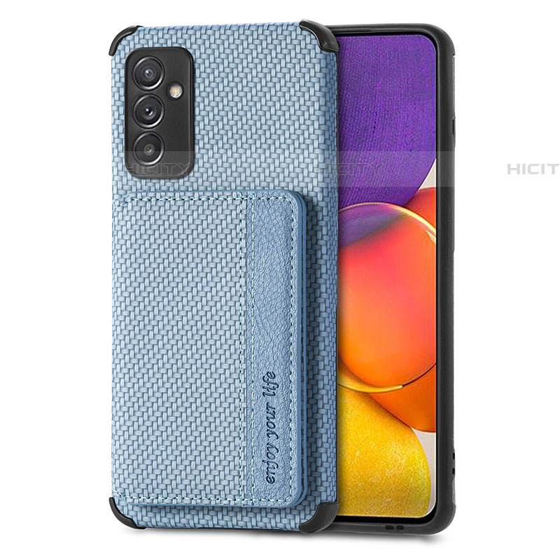 Custodia Silicone Ultra Sottile Morbida Cover con Magnetico S01D per Samsung Galaxy A25 5G Blu