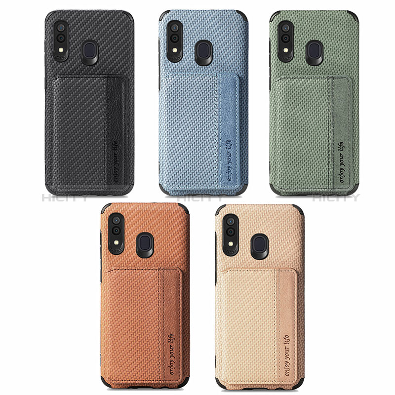 Custodia Silicone Ultra Sottile Morbida Cover con Magnetico S01D per Samsung Galaxy A30