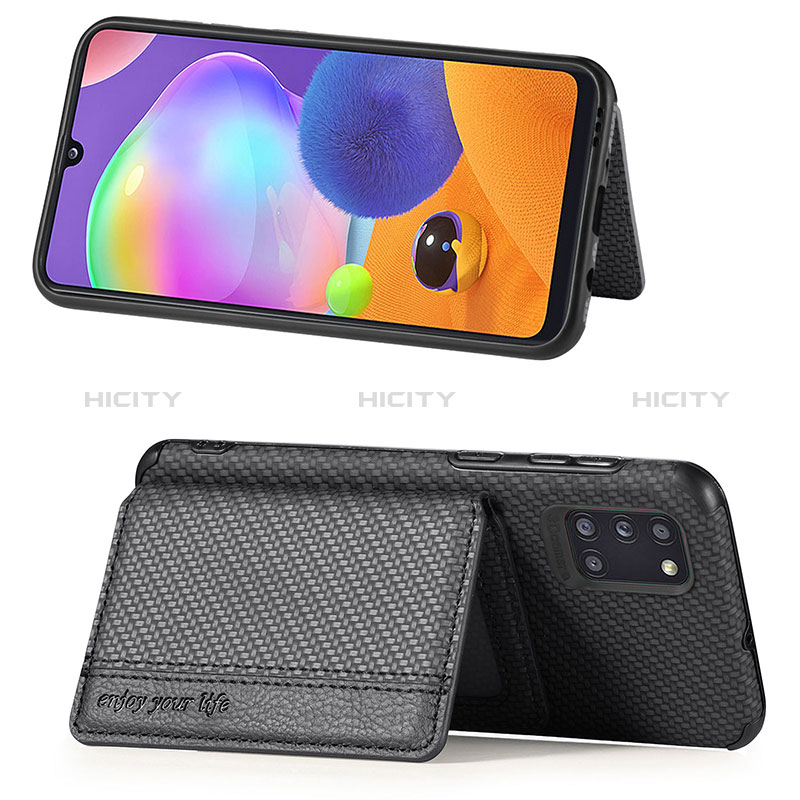 Custodia Silicone Ultra Sottile Morbida Cover con Magnetico S01D per Samsung Galaxy A31