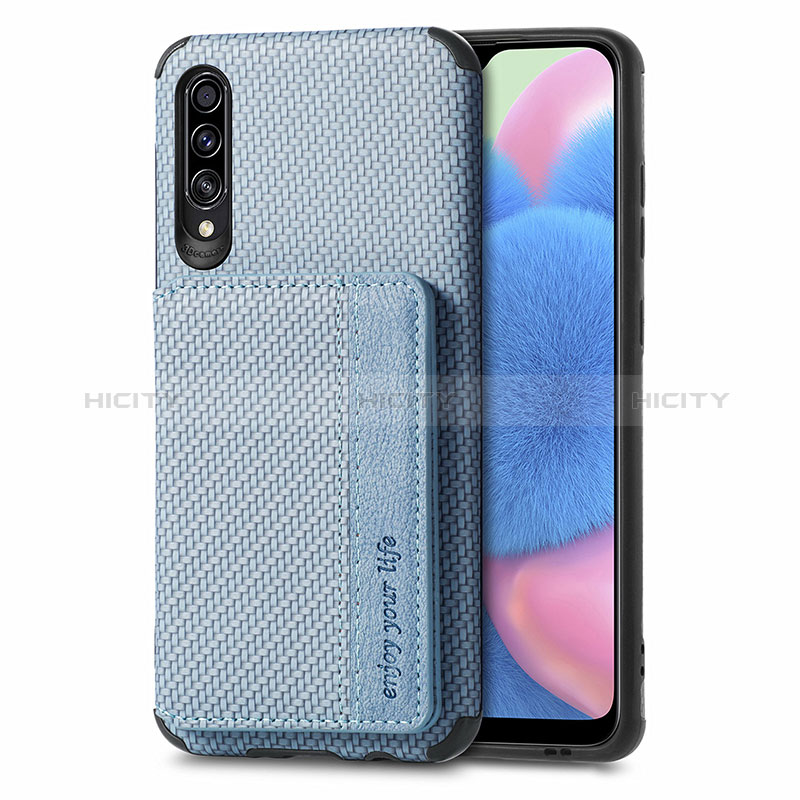 Custodia Silicone Ultra Sottile Morbida Cover con Magnetico S01D per Samsung Galaxy A50