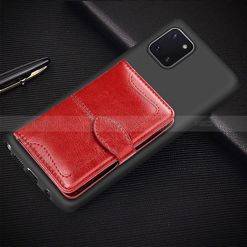 Custodia Silicone Ultra Sottile Morbida Cover con Magnetico S01D per Samsung Galaxy A81