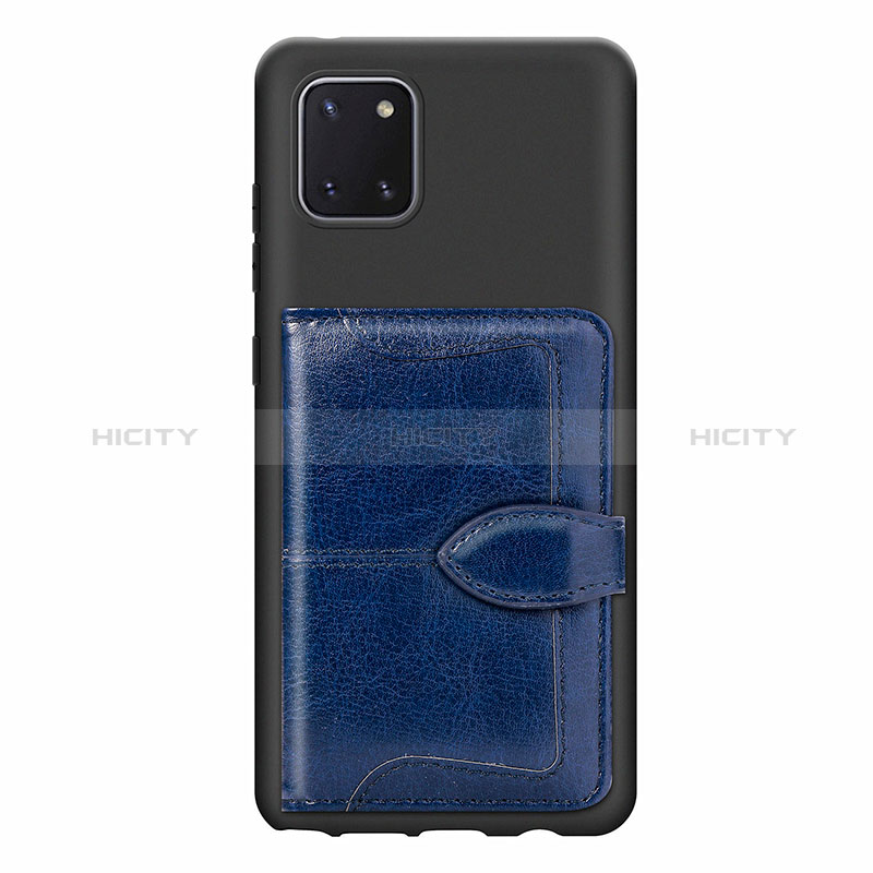 Custodia Silicone Ultra Sottile Morbida Cover con Magnetico S01D per Samsung Galaxy A81