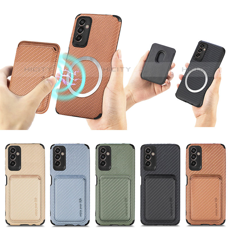 Custodia Silicone Ultra Sottile Morbida Cover con Magnetico S01D per Samsung Galaxy M13 5G