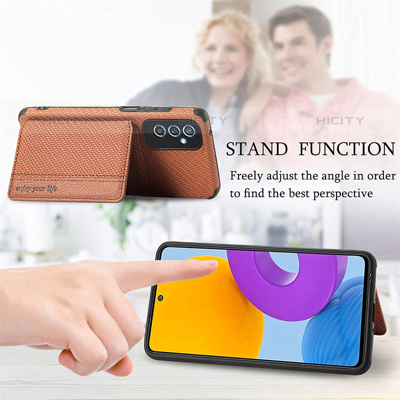 Custodia Silicone Ultra Sottile Morbida Cover con Magnetico S01D per Samsung Galaxy M52 5G