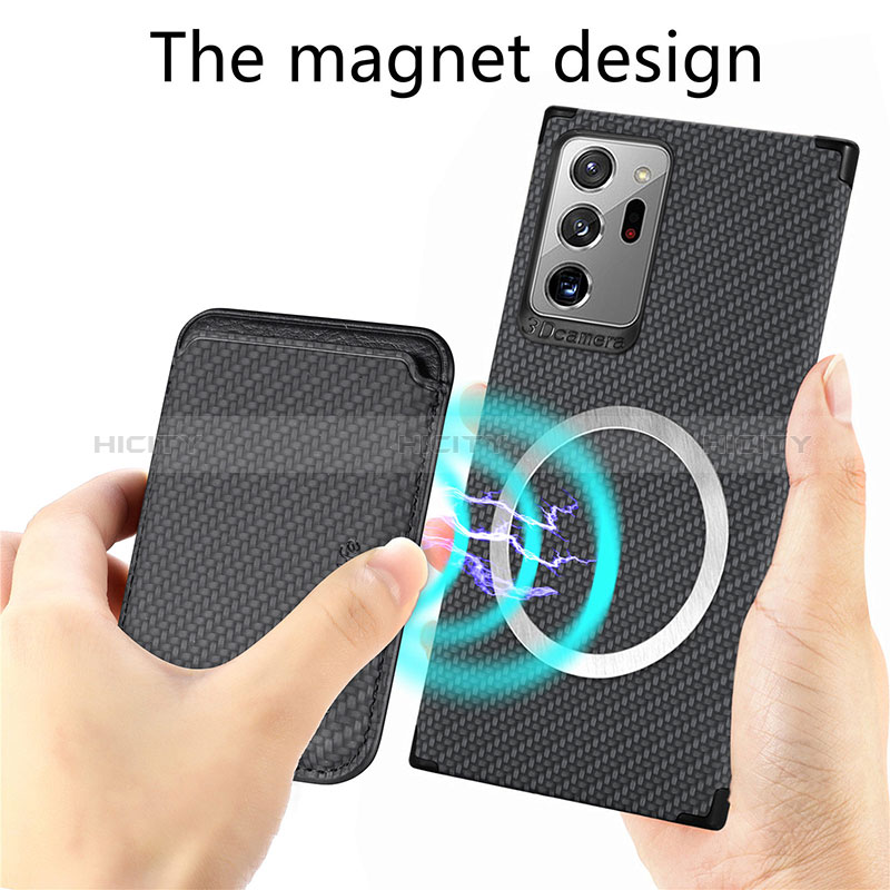 Custodia Silicone Ultra Sottile Morbida Cover con Magnetico S01D per Samsung Galaxy Note 20 Ultra 5G