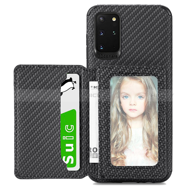 Custodia Silicone Ultra Sottile Morbida Cover con Magnetico S01D per Samsung Galaxy S20 Plus