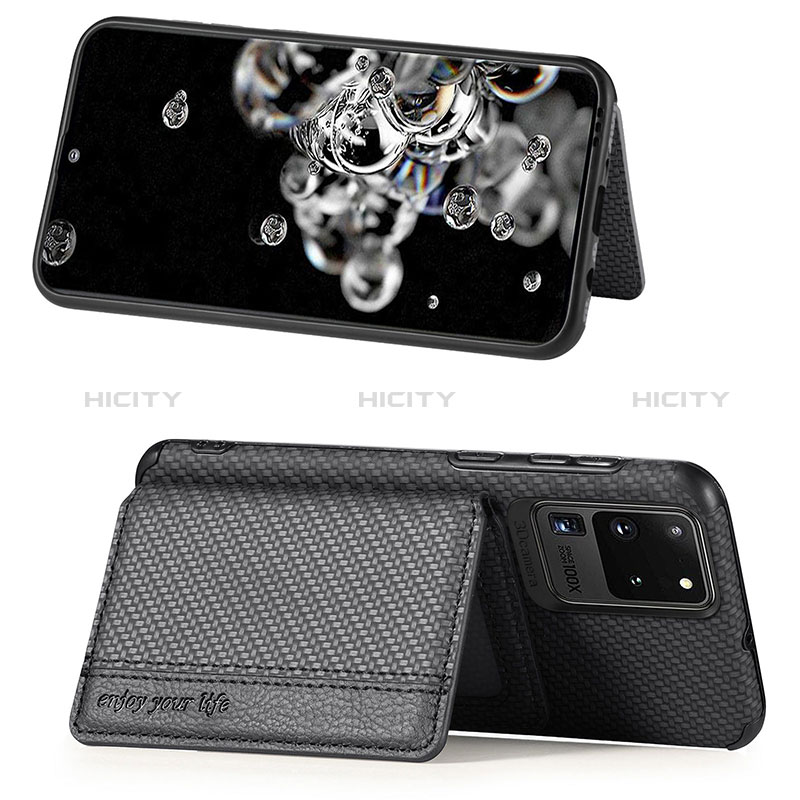 Custodia Silicone Ultra Sottile Morbida Cover con Magnetico S01D per Samsung Galaxy S20 Ultra 5G