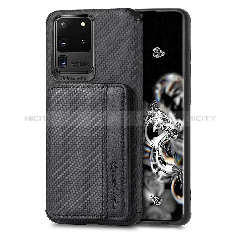 Custodia Silicone Ultra Sottile Morbida Cover con Magnetico S01D per Samsung Galaxy S20 Ultra 5G