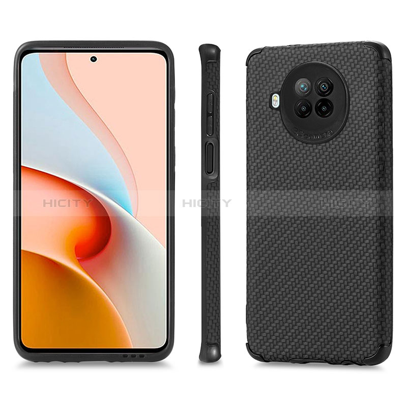 Custodia Silicone Ultra Sottile Morbida Cover con Magnetico S01D per Xiaomi Mi 10T Lite 5G Nero