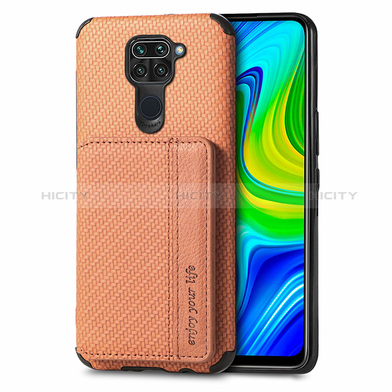 Custodia Silicone Ultra Sottile Morbida Cover con Magnetico S01D per Xiaomi Redmi Note 9