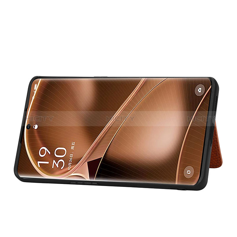 Custodia Silicone Ultra Sottile Morbida Cover con Magnetico S02D per Oppo Find X6 Pro 5G
