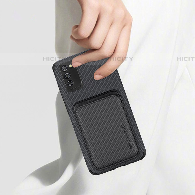 Custodia Silicone Ultra Sottile Morbida Cover con Magnetico S02D per Samsung Galaxy A03s