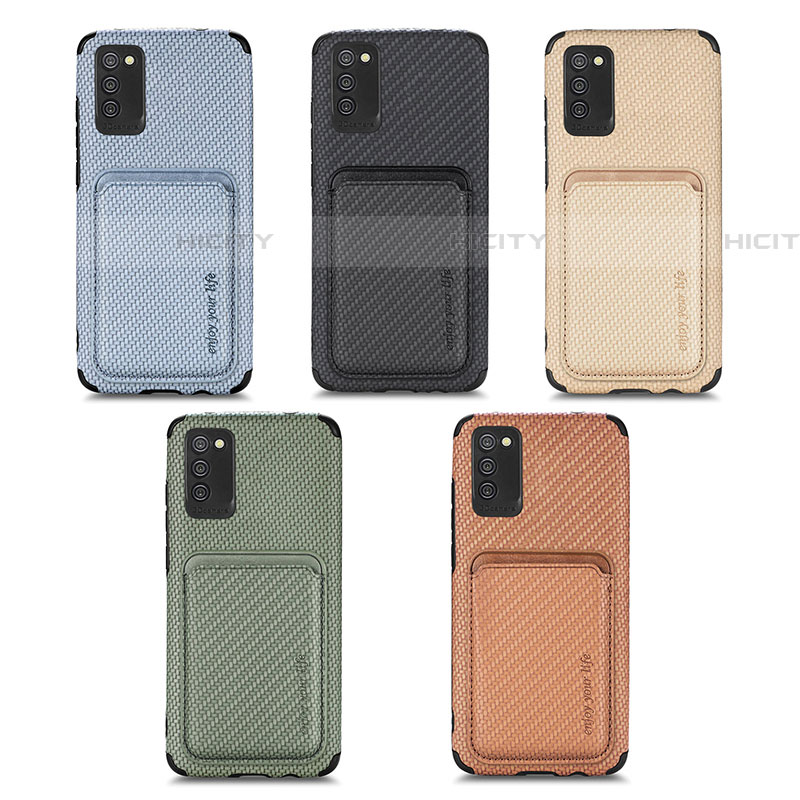 Custodia Silicone Ultra Sottile Morbida Cover con Magnetico S02D per Samsung Galaxy A03s