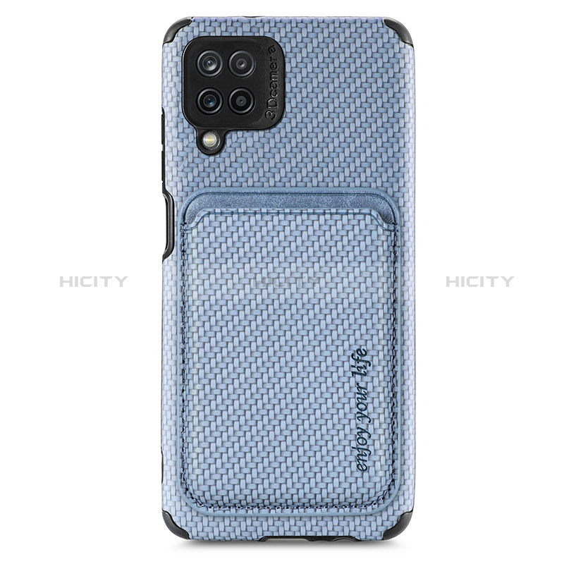 Custodia Silicone Ultra Sottile Morbida Cover con Magnetico S02D per Samsung Galaxy A12
