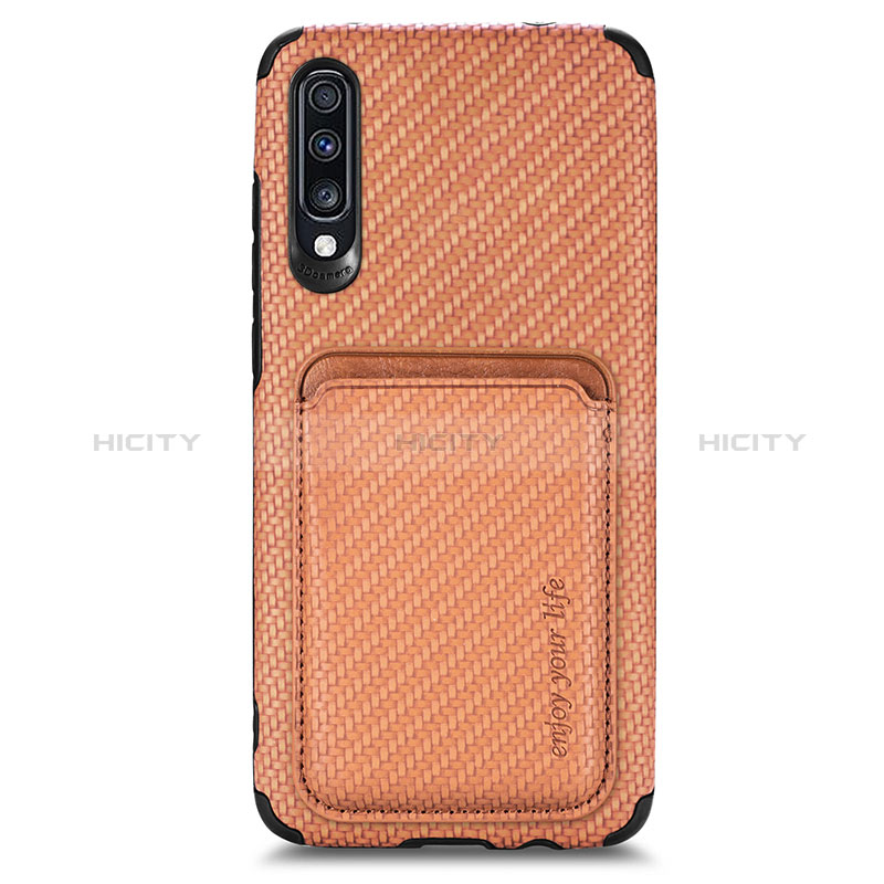 Custodia Silicone Ultra Sottile Morbida Cover con Magnetico S02D per Samsung Galaxy A70