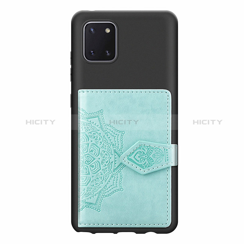 Custodia Silicone Ultra Sottile Morbida Cover con Magnetico S02D per Samsung Galaxy A81