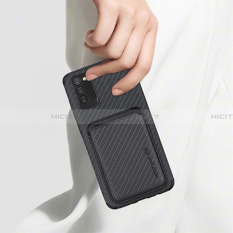 Custodia Silicone Ultra Sottile Morbida Cover con Magnetico S02D per Samsung Galaxy F02S SM-E025F