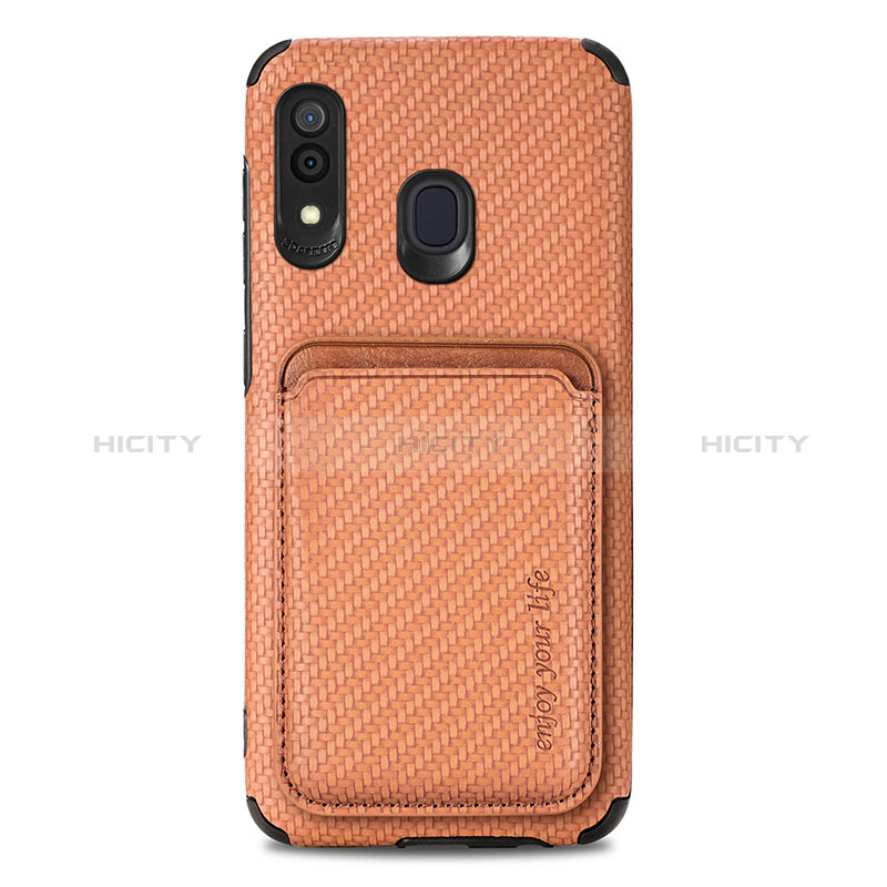 Custodia Silicone Ultra Sottile Morbida Cover con Magnetico S02D per Samsung Galaxy M10S