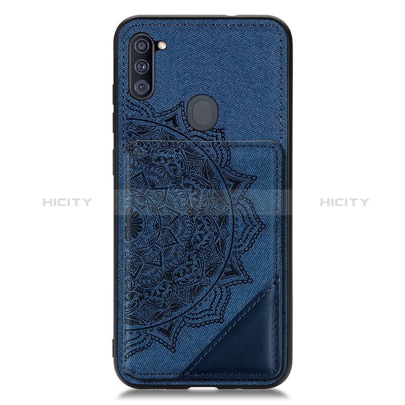 Custodia Silicone Ultra Sottile Morbida Cover con Magnetico S02D per Samsung Galaxy M11