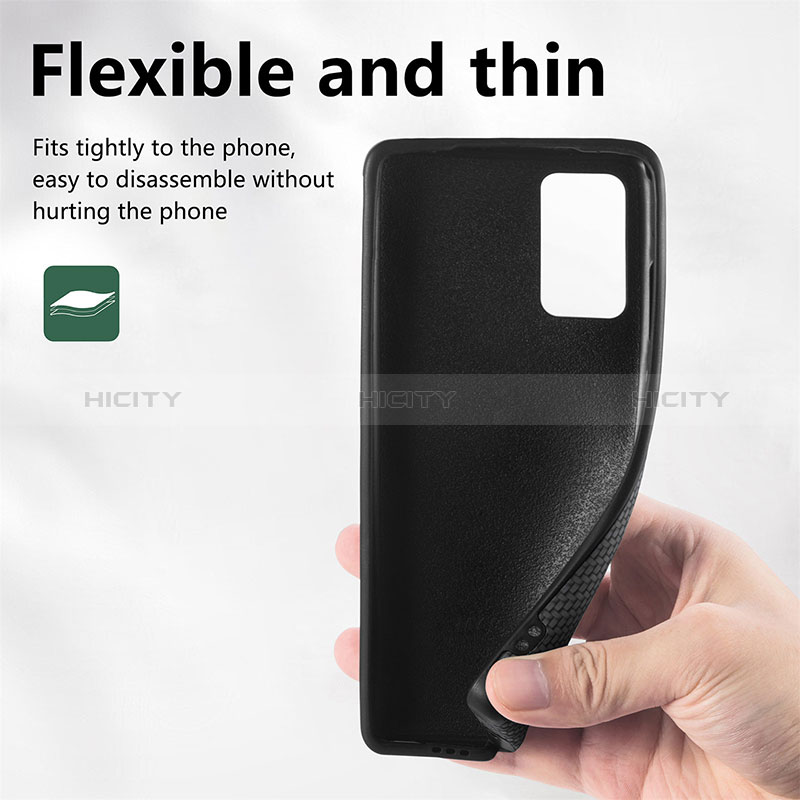 Custodia Silicone Ultra Sottile Morbida Cover con Magnetico S02D per Samsung Galaxy Note 20 5G