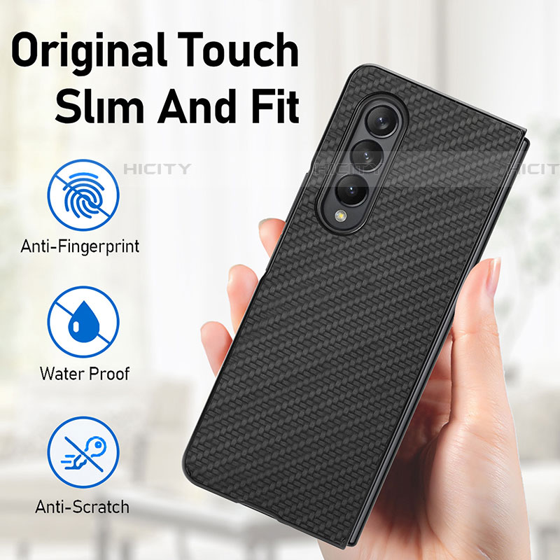 Custodia Silicone Ultra Sottile Morbida Cover con Magnetico S02D per Samsung Galaxy Z Fold4 5G