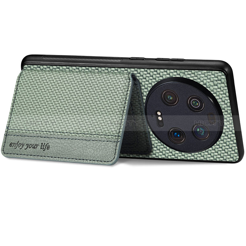 Custodia Silicone Ultra Sottile Morbida Cover con Magnetico S02D per Xiaomi Mi 13 Ultra 5G