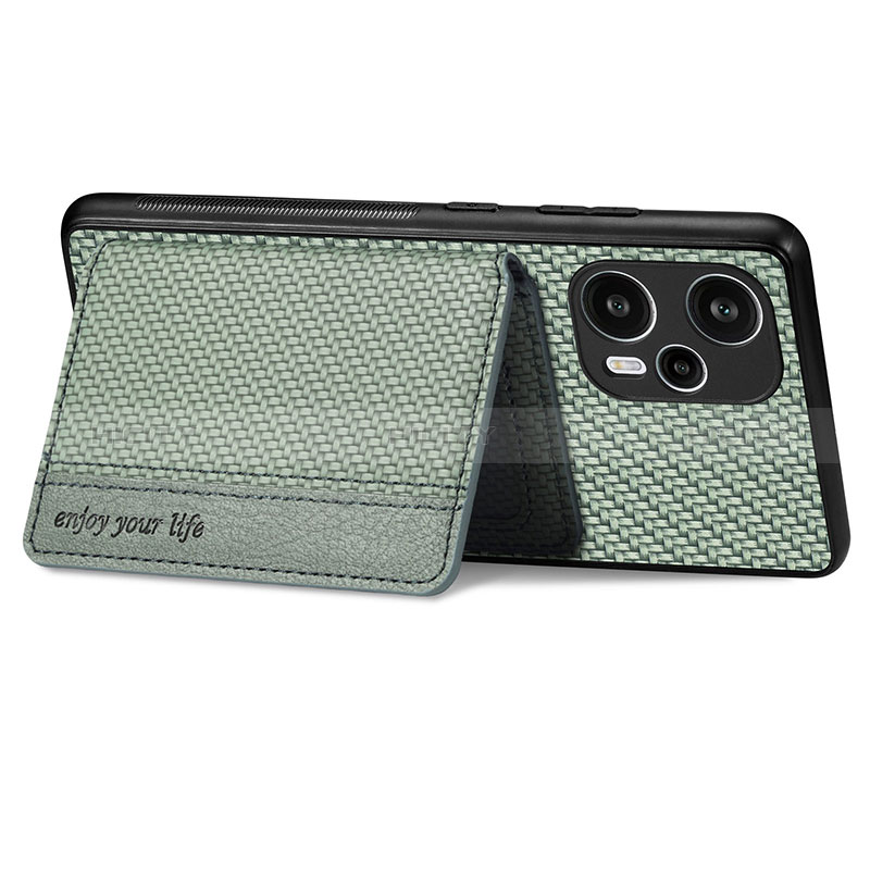 Custodia Silicone Ultra Sottile Morbida Cover con Magnetico S02D per Xiaomi Poco F5 5G