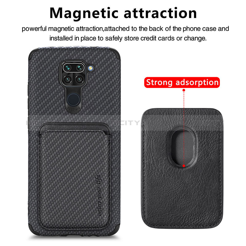 Custodia Silicone Ultra Sottile Morbida Cover con Magnetico S02D per Xiaomi Redmi 10X 4G