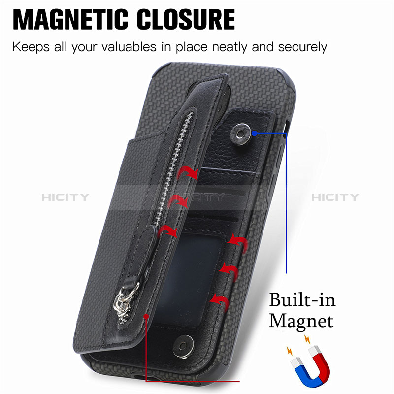 Custodia Silicone Ultra Sottile Morbida Cover con Magnetico S02D per Xiaomi Redmi Note 9 Pro