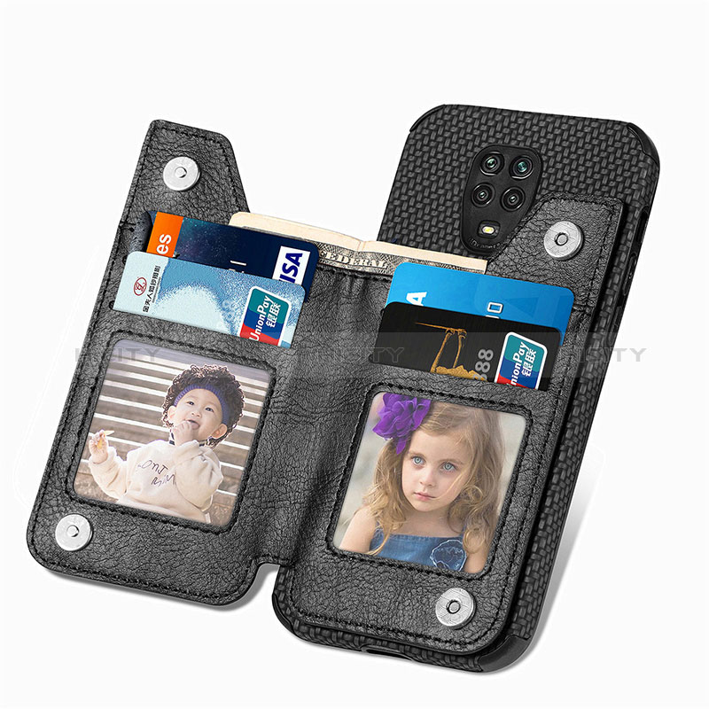 Custodia Silicone Ultra Sottile Morbida Cover con Magnetico S02D per Xiaomi Redmi Note 9 Pro Max